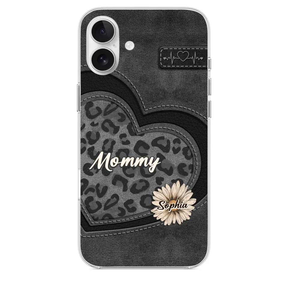 You Are My Forever Flower, Mom - Family Personalized Custom Clear Phone Case - Gift For Mom, Grandma