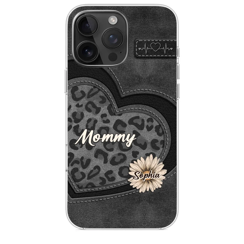 You Are My Forever Flower, Mom - Family Personalized Custom Clear Phone Case - Gift For Mom, Grandma