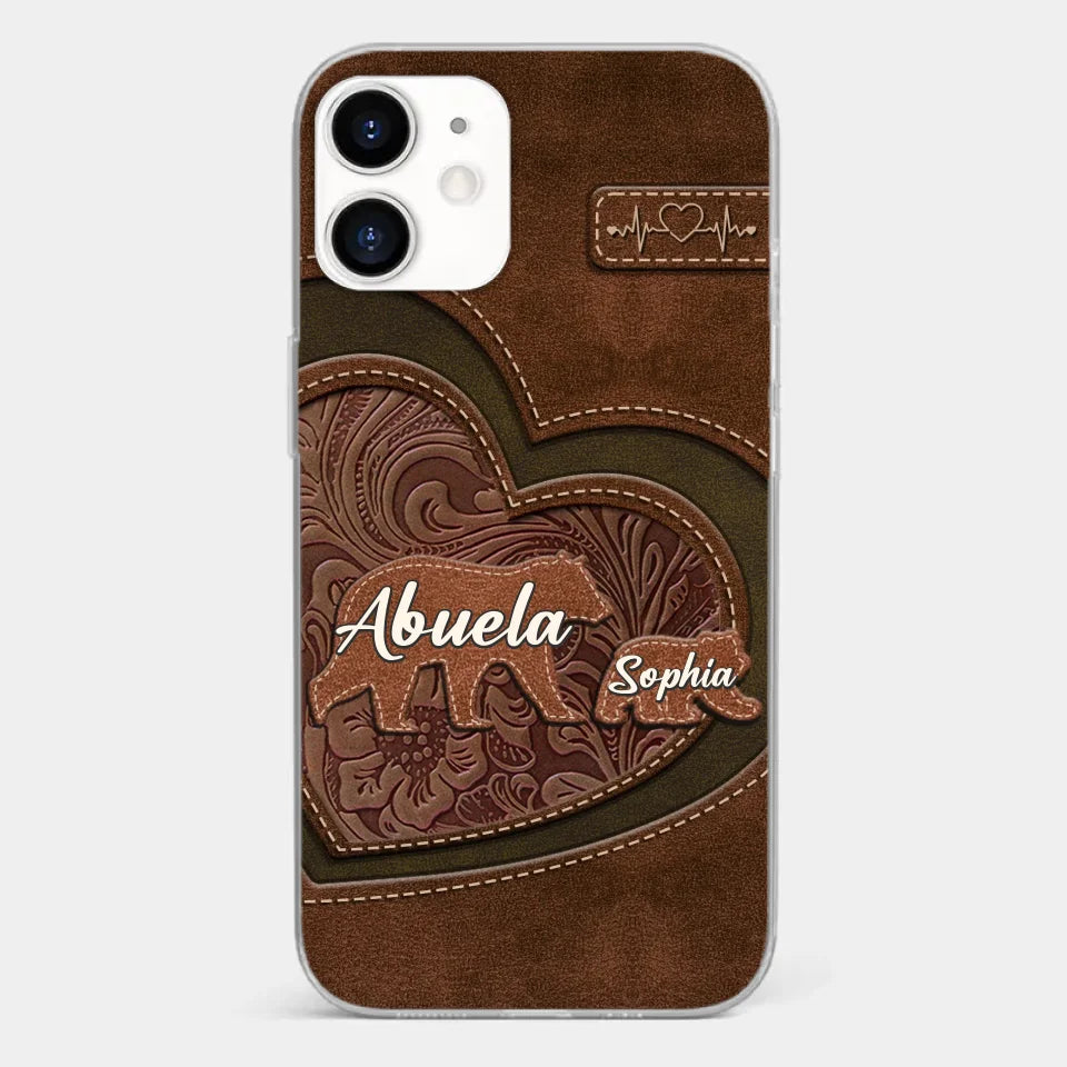 Every Hug From Grandma Felt Like Coming Home - Family Personalized Custom Clear Phone Case - Gift For Mom, Grandma