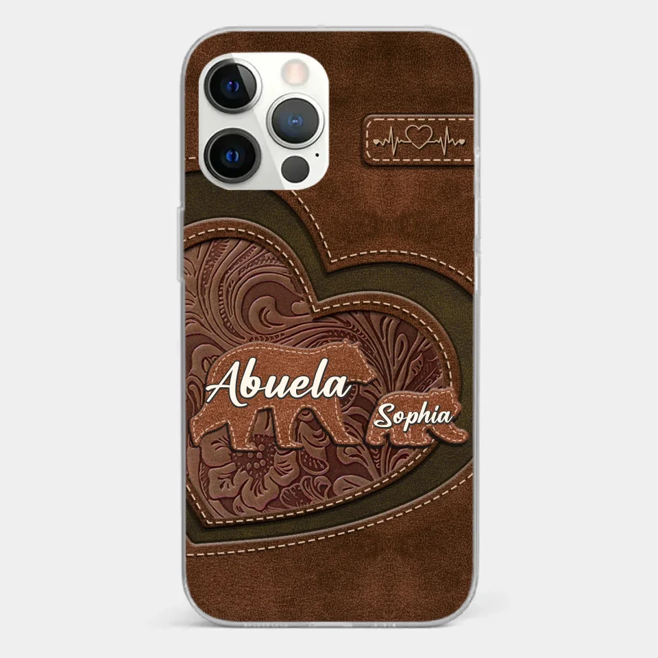 Every Hug From Grandma Felt Like Coming Home - Family Personalized Custom Clear Phone Case - Gift For Mom, Grandma