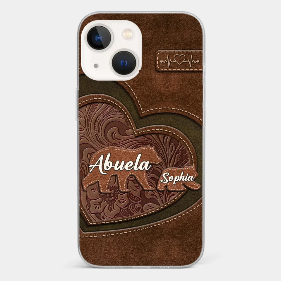 Every Hug From Grandma Felt Like Coming Home - Family Personalized Custom Clear Phone Case - Gift For Mom, Grandma