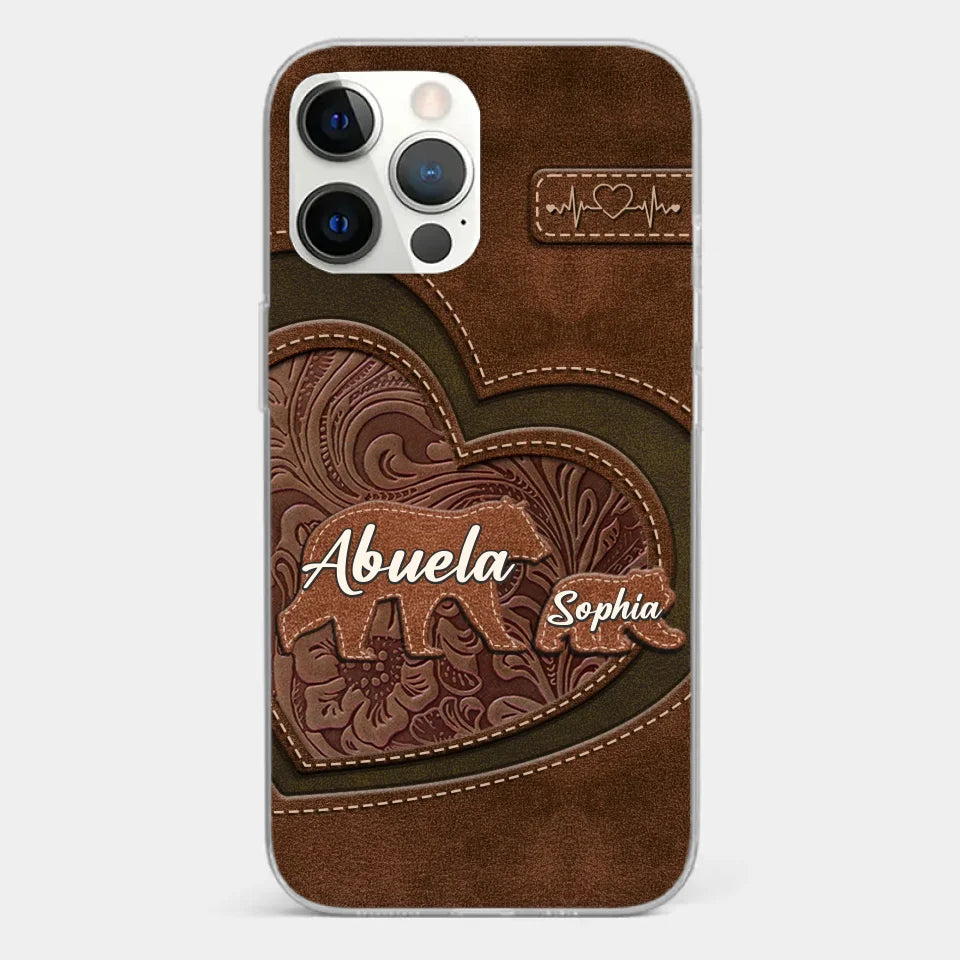 Every Hug From Grandma Felt Like Coming Home - Family Personalized Custom Clear Phone Case - Gift For Mom, Grandma