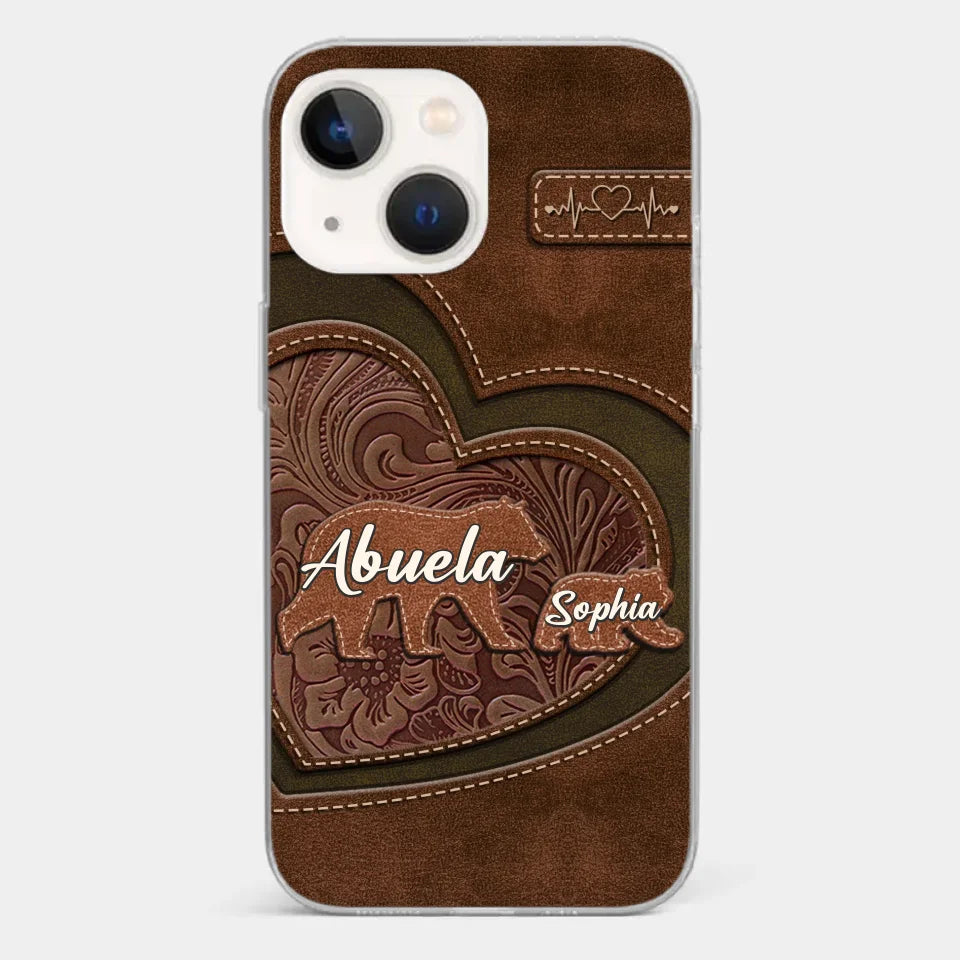 Every Hug From Grandma Felt Like Coming Home - Family Personalized Custom Clear Phone Case - Gift For Mom, Grandma