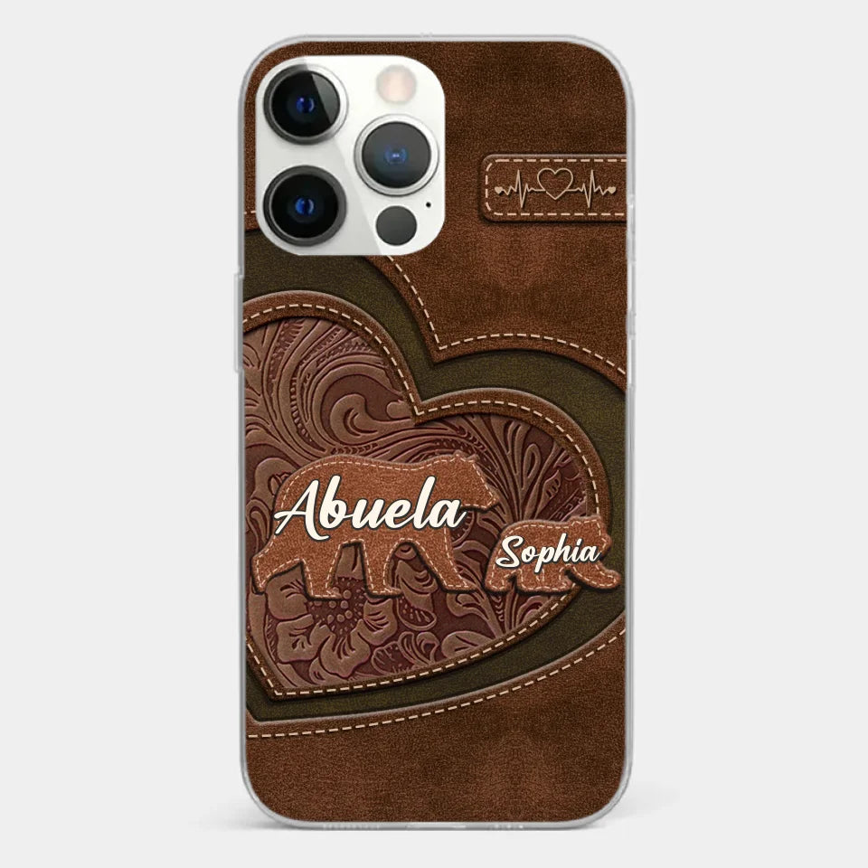Every Hug From Grandma Felt Like Coming Home - Family Personalized Custom Clear Phone Case - Gift For Mom, Grandma