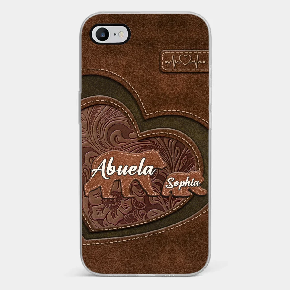 Every Hug From Grandma Felt Like Coming Home - Family Personalized Custom Clear Phone Case - Gift For Mom, Grandma