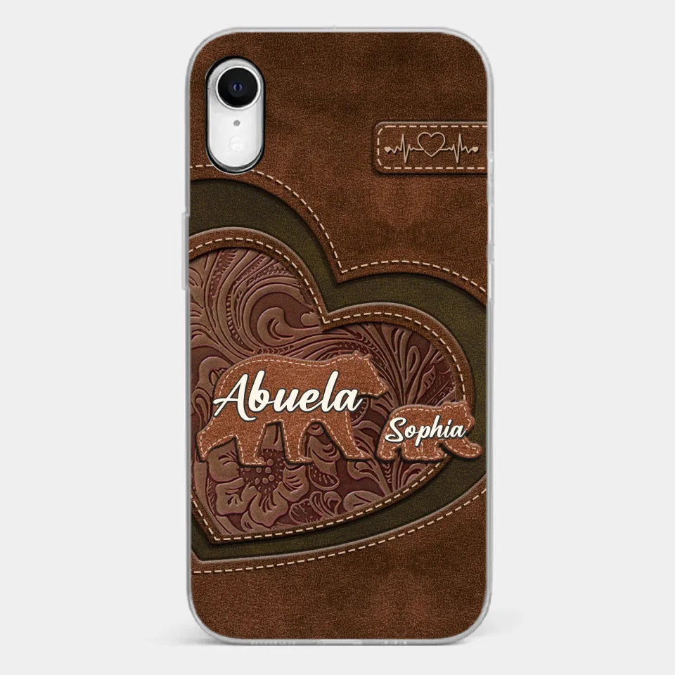 Every Hug From Grandma Felt Like Coming Home - Family Personalized Custom Clear Phone Case - Gift For Mom, Grandma