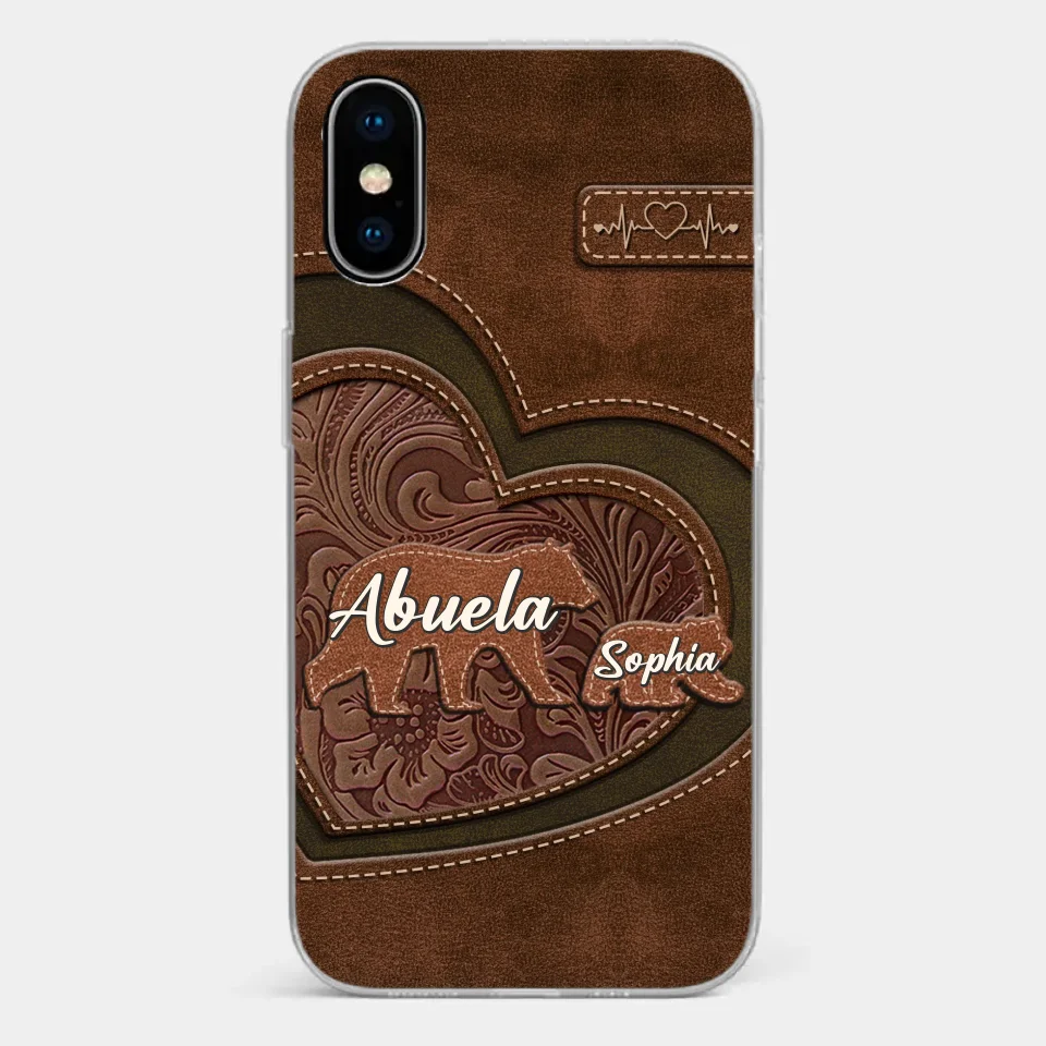 Every Hug From Grandma Felt Like Coming Home - Family Personalized Custom Clear Phone Case - Gift For Mom, Grandma
