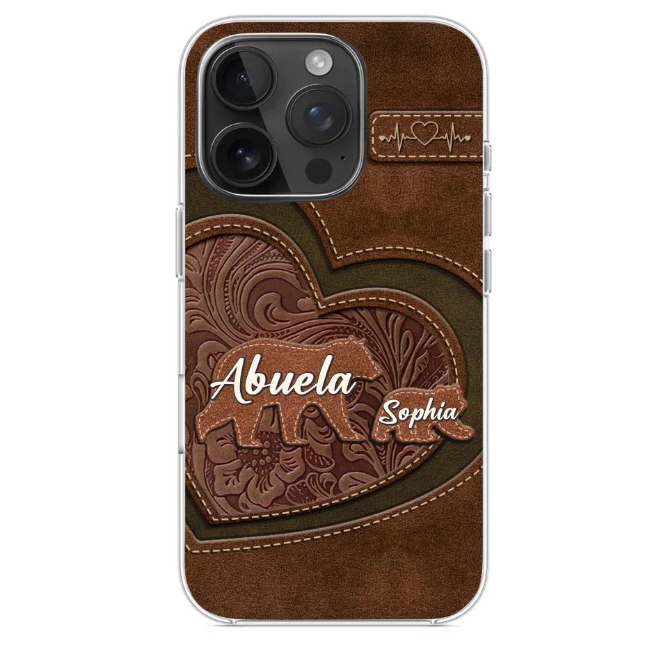 Every Hug From Grandma Felt Like Coming Home - Family Personalized Custom Clear Phone Case - Gift For Mom, Grandma