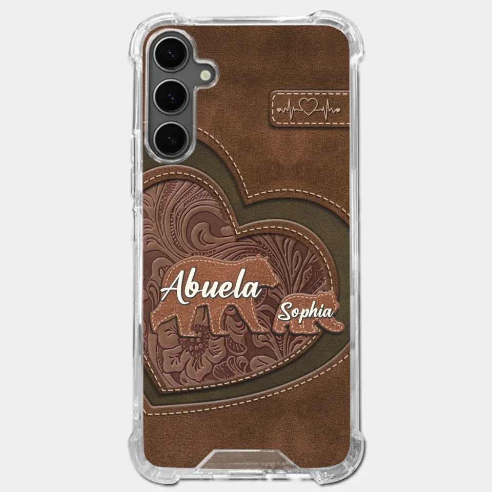 Every Hug From Grandma Felt Like Coming Home - Family Personalized Custom Clear Phone Case - Gift For Mom, Grandma