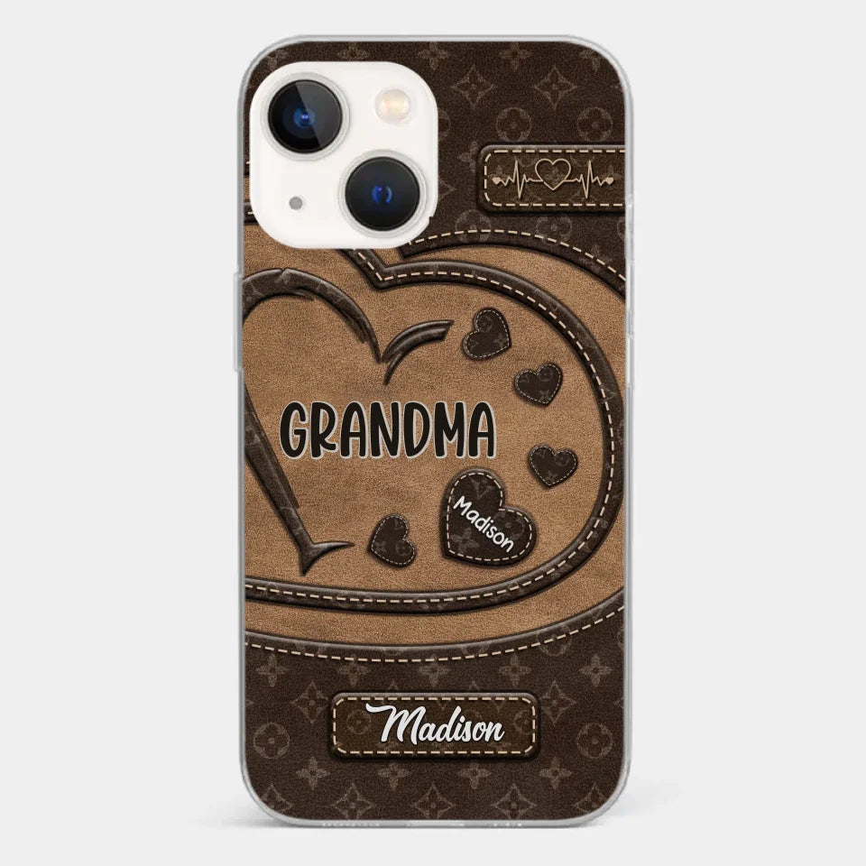We Are Born Of Love - Family Personalized Custom Clear Phone Case - Gift For Mom, Grandma