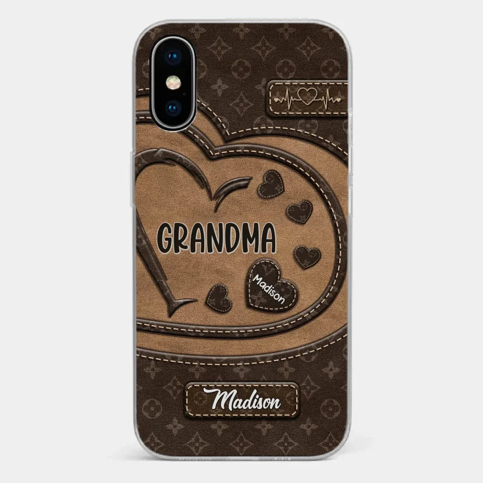 We Are Born Of Love - Family Personalized Custom Clear Phone Case - Gift For Mom, Grandma