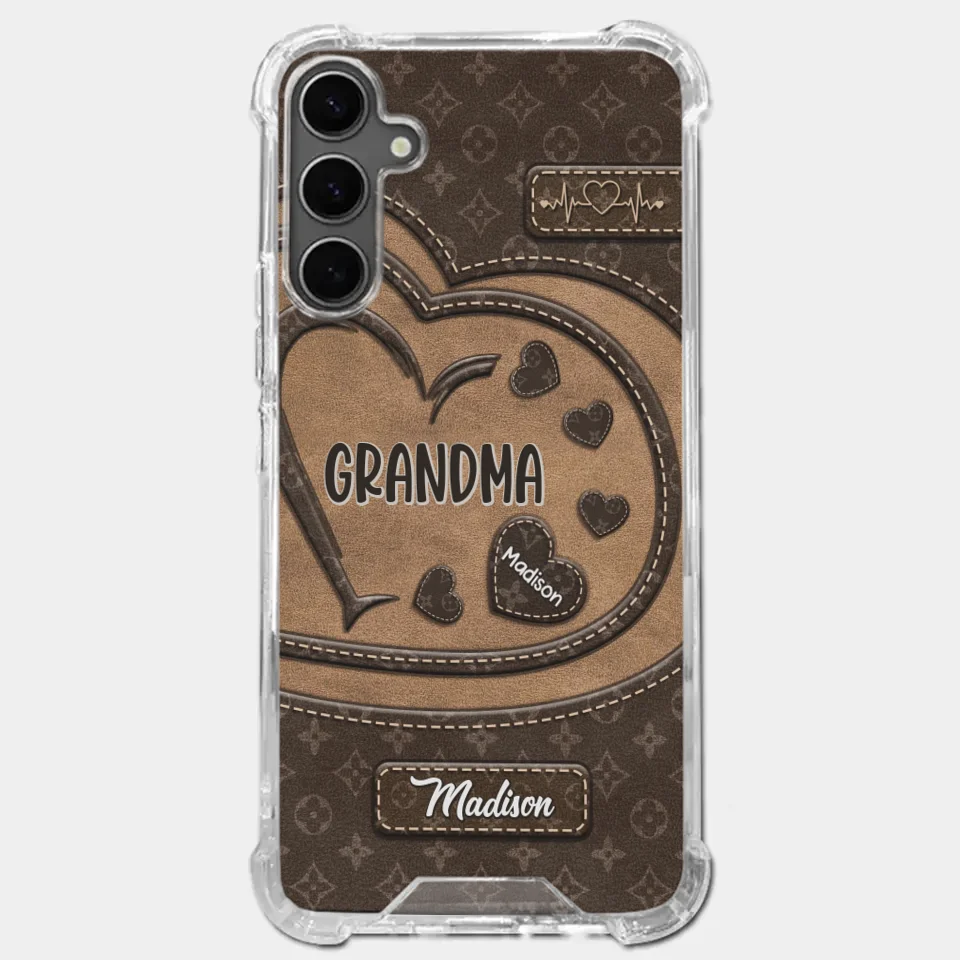 We Are Born Of Love - Family Personalized Custom Clear Phone Case - Gift For Mom, Grandma