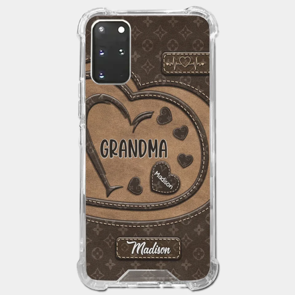 We Are Born Of Love - Family Personalized Custom Clear Phone Case - Gift For Mom, Grandma