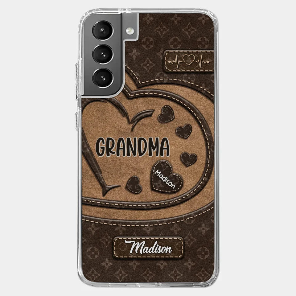 We Are Born Of Love - Family Personalized Custom Clear Phone Case - Gift For Mom, Grandma