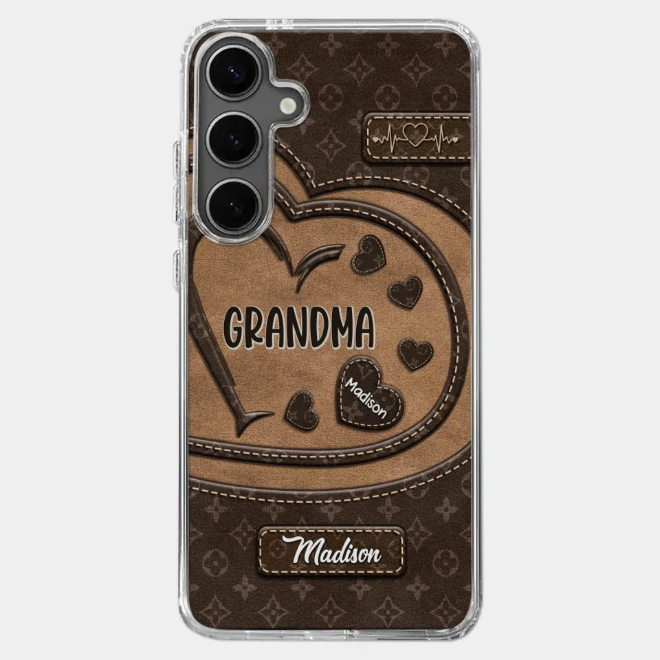We Are Born Of Love - Family Personalized Custom Clear Phone Case - Gift For Mom, Grandma