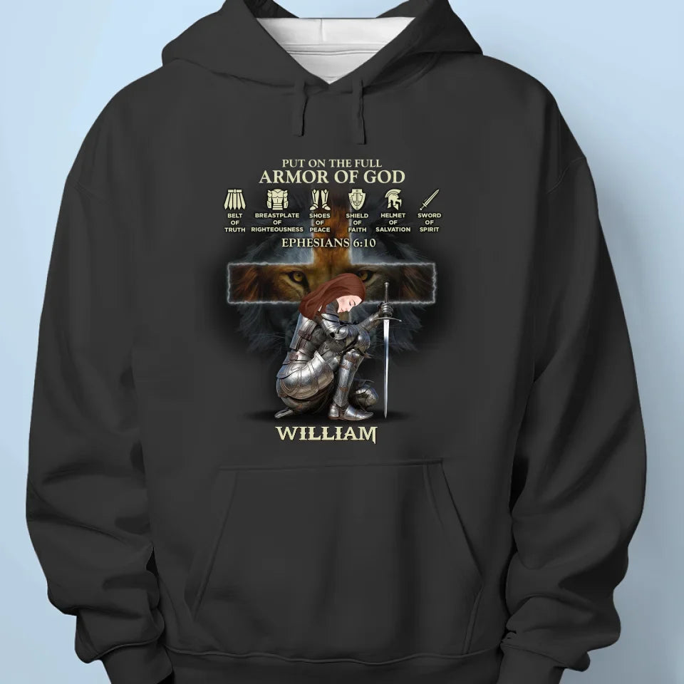 Armor Of God - Family Personalized Custom Unisex T-shirt, Premium T-shirt, Hoodie - Gift For Yourself, Best Friends, Siblings, Family Members