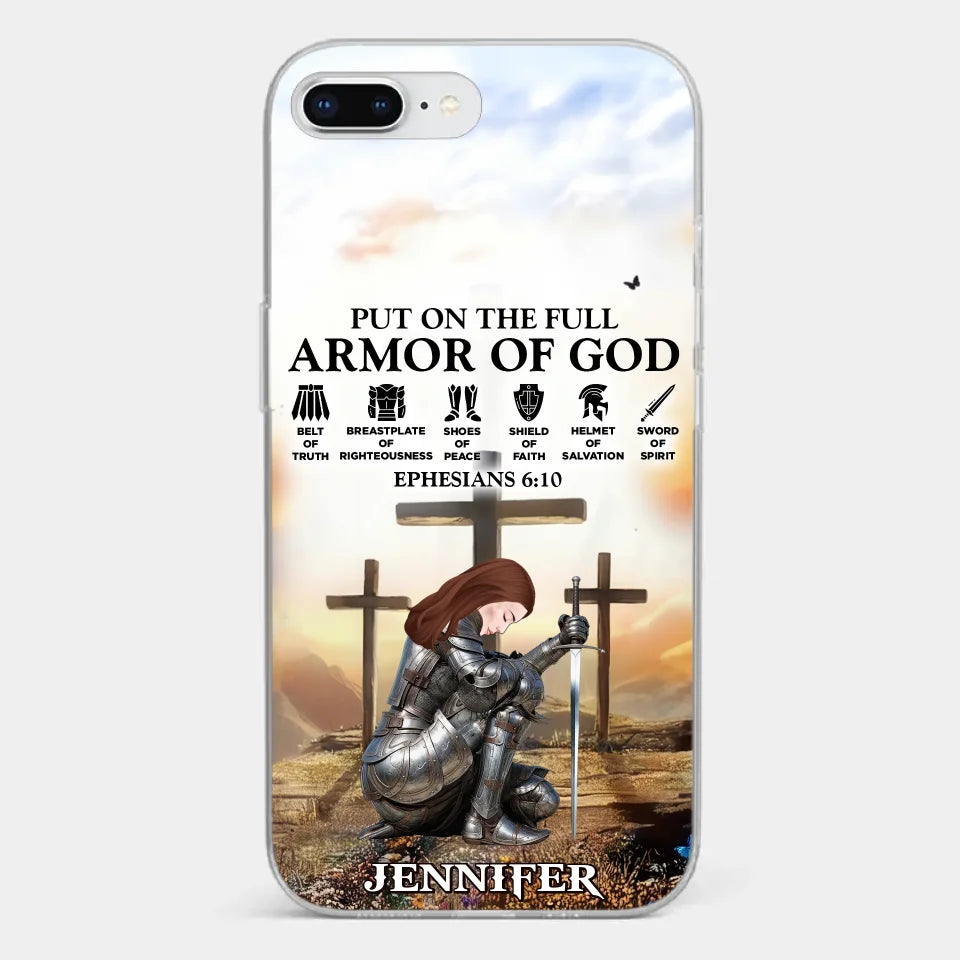 Ephesians 6 10 - Family Personalized Custom Clear Phone Case - Gift For Yourself, Best Friends, Siblings, Family Members