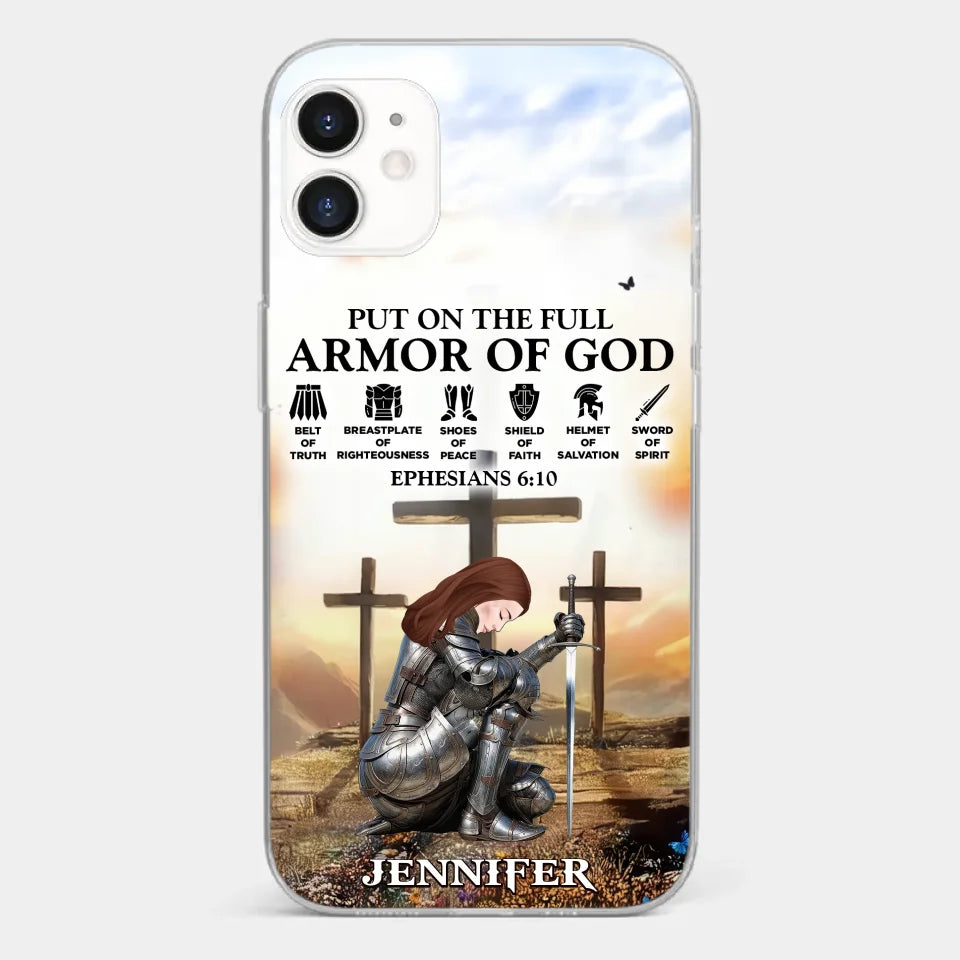 Ephesians 6 10 - Family Personalized Custom Clear Phone Case - Gift For Yourself, Best Friends, Siblings, Family Members
