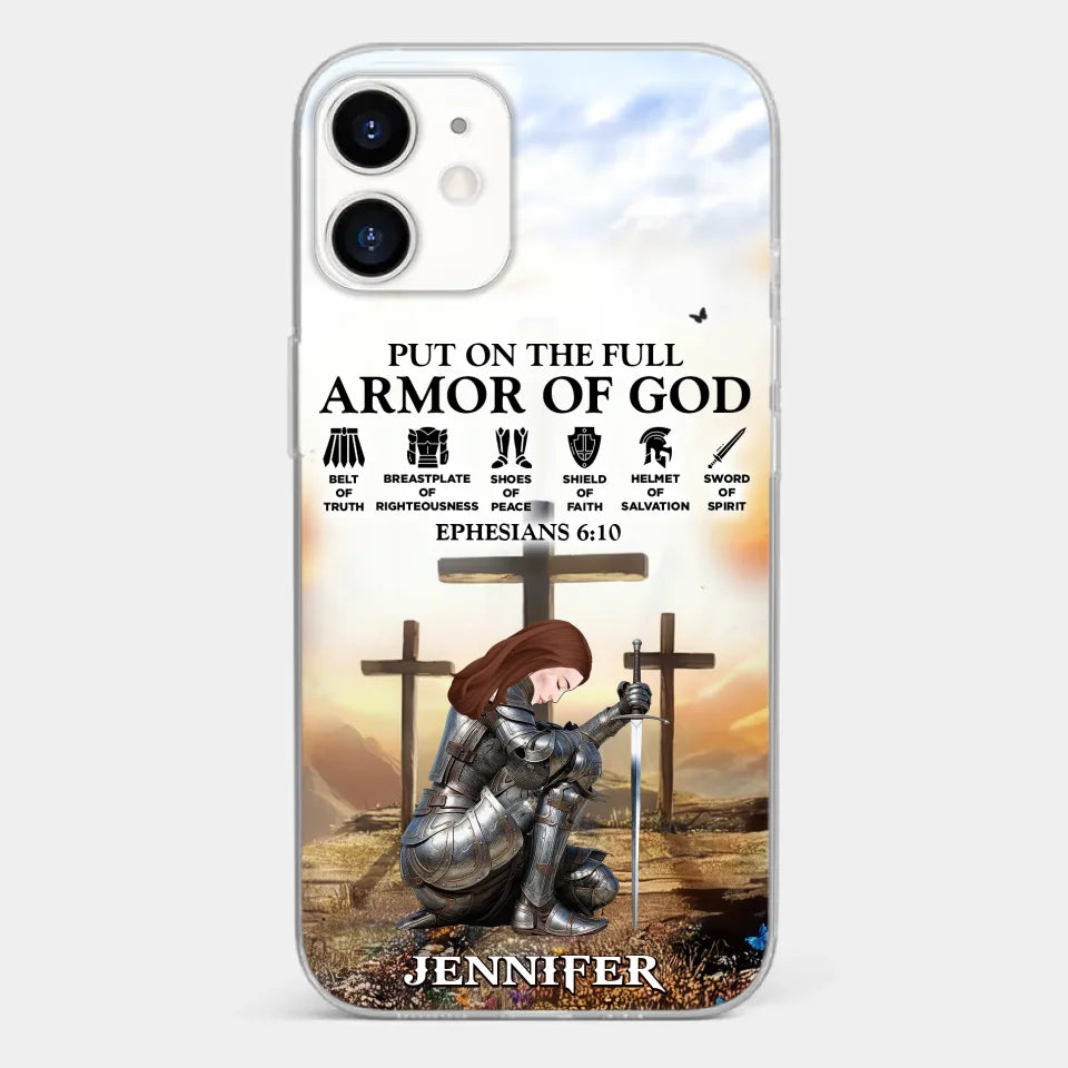 Ephesians 6 10 - Family Personalized Custom Clear Phone Case - Gift For Yourself, Best Friends, Siblings, Family Members