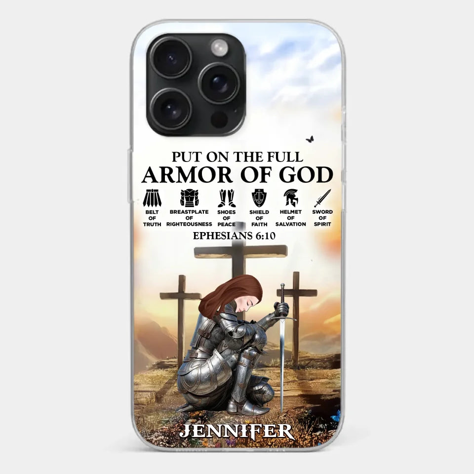 Ephesians 6 10 - Family Personalized Custom Clear Phone Case - Gift For Yourself, Best Friends, Siblings, Family Members