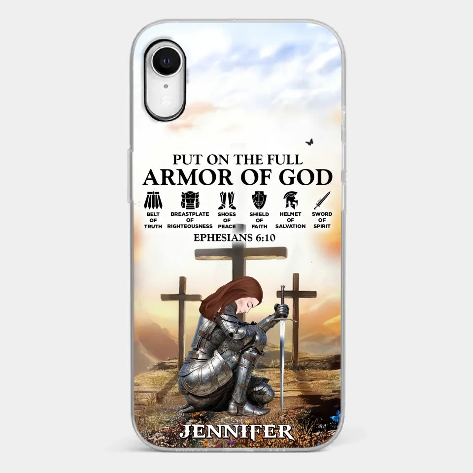 Ephesians 6 10 - Family Personalized Custom Clear Phone Case - Gift For Yourself, Best Friends, Siblings, Family Members