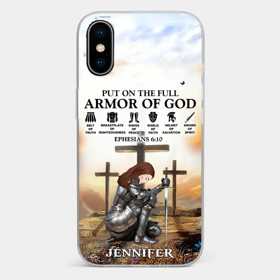 Ephesians 6 10 - Family Personalized Custom Clear Phone Case - Gift For Yourself, Best Friends, Siblings, Family Members