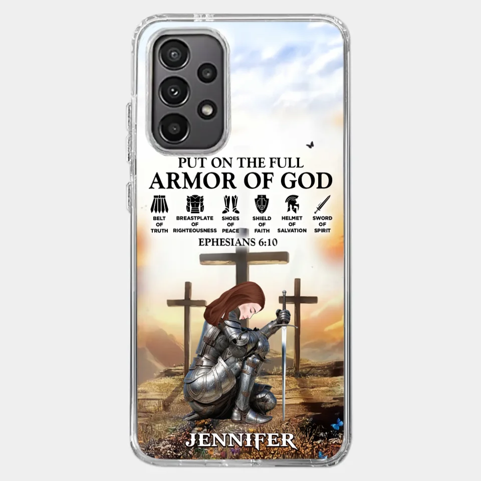 Ephesians 6 10 - Family Personalized Custom Clear Phone Case - Gift For Yourself, Best Friends, Siblings, Family Members