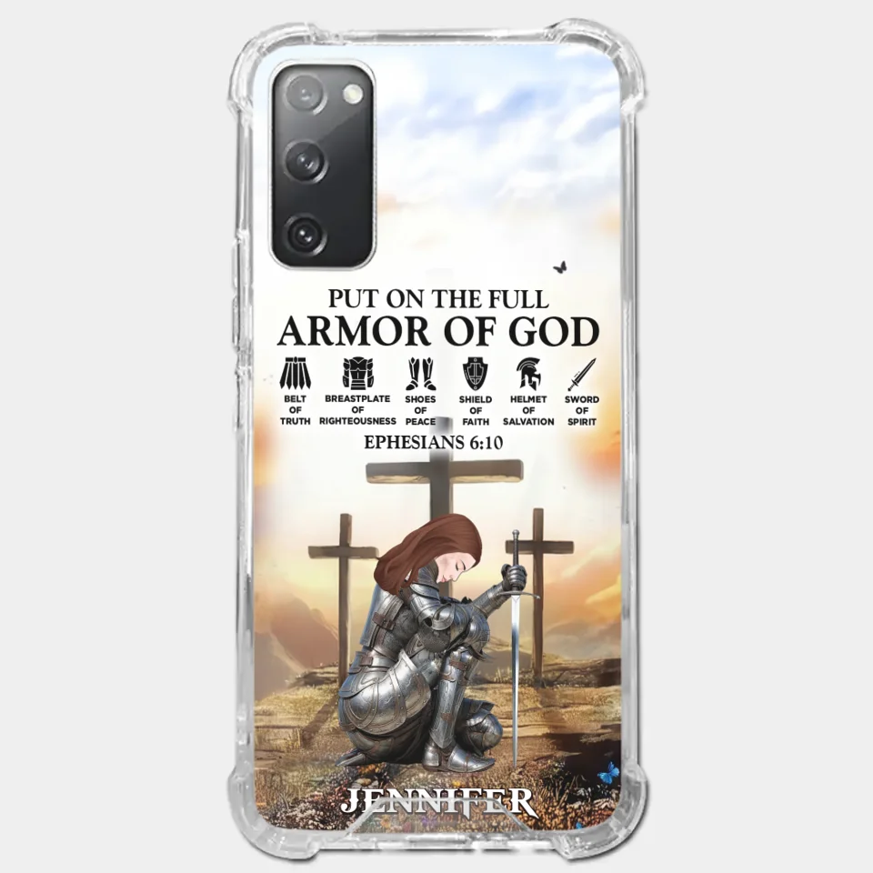 Ephesians 6 10 - Family Personalized Custom Clear Phone Case - Gift For Yourself, Best Friends, Siblings, Family Members
