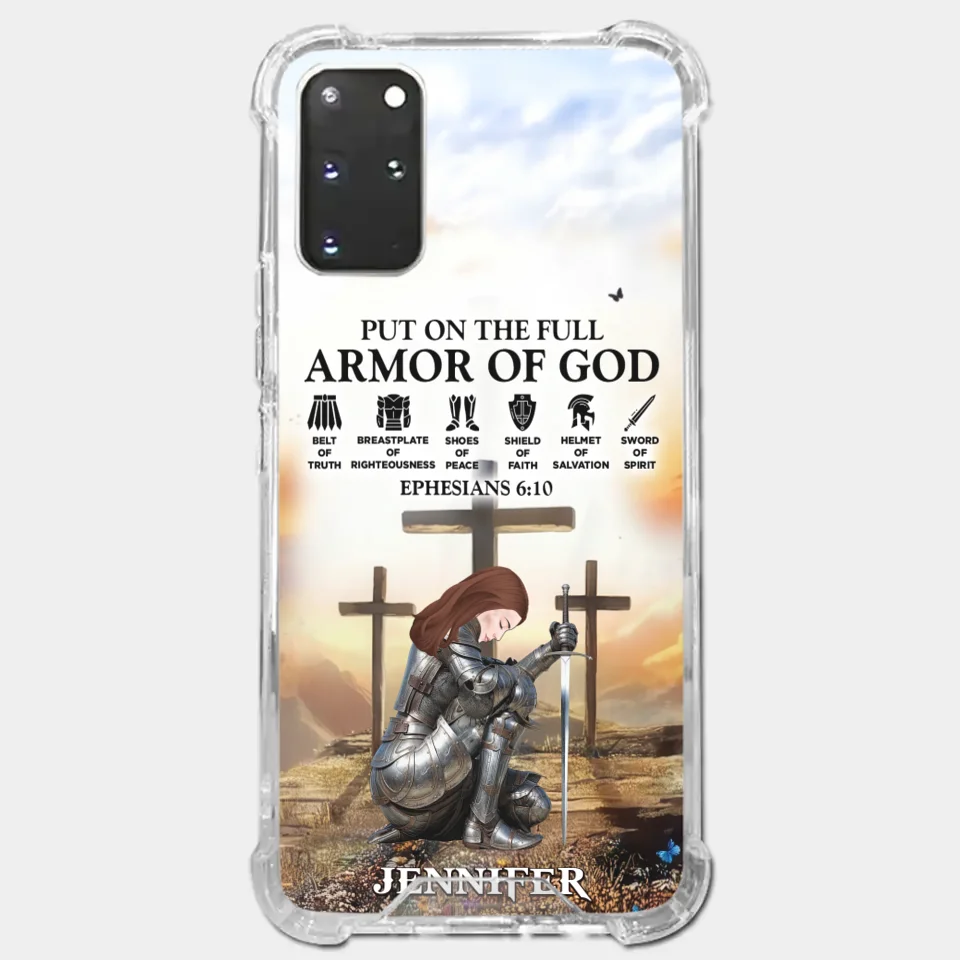 Ephesians 6 10 - Family Personalized Custom Clear Phone Case - Gift For Yourself, Best Friends, Siblings, Family Members