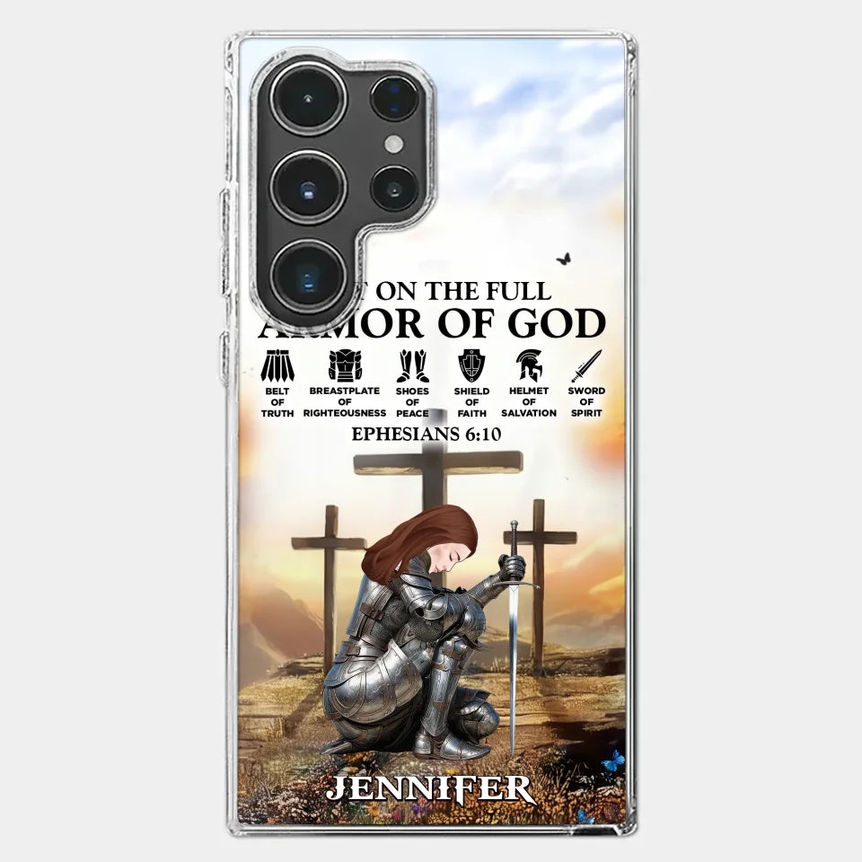Ephesians 6 10 - Family Personalized Custom Clear Phone Case - Gift For Yourself, Best Friends, Siblings, Family Members