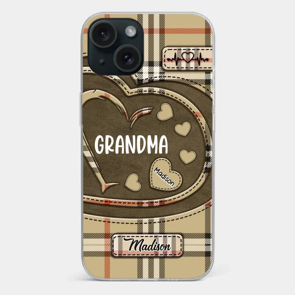 Her Love Is A Legacy That Never Fades - Family Personalized Custom Clear Phone Case - Gift For Mom, Grandma
