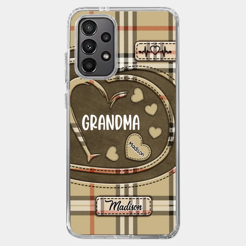 Her Love Is A Legacy That Never Fades - Family Personalized Custom Clear Phone Case - Gift For Mom, Grandma