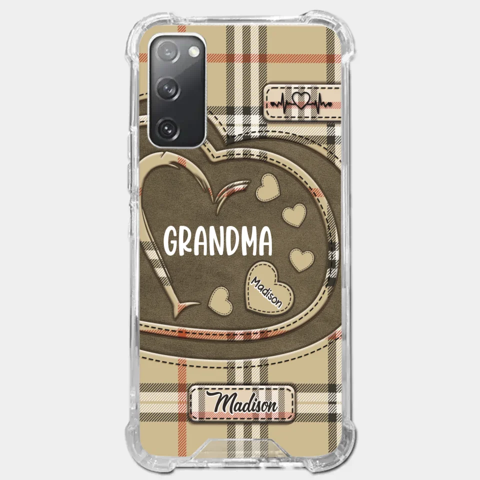 Her Love Is A Legacy That Never Fades - Family Personalized Custom Clear Phone Case - Gift For Mom, Grandma