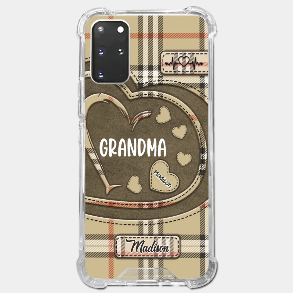 Her Love Is A Legacy That Never Fades - Family Personalized Custom Clear Phone Case - Gift For Mom, Grandma