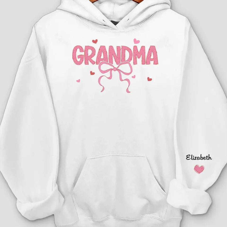 Your Love Is My Strength, Always - Family Personalized Custom Unisex Sweatshirt, Hoodie With Design On Sleeve - Gift For Mom, Grandma