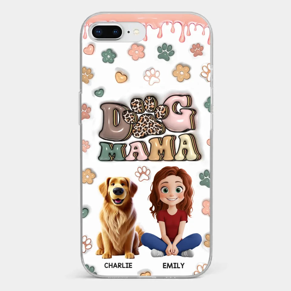 Happiness Is A Warm Puppy - Dog Personalized Custom 3D Inflated Effect Printed Clear Phone Case - Gift For Pet Owners, Pet Lovers