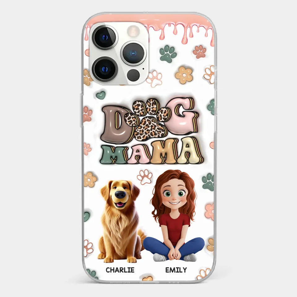 Happiness Is A Warm Puppy - Dog Personalized Custom 3D Inflated Effect Printed Clear Phone Case - Gift For Pet Owners, Pet Lovers