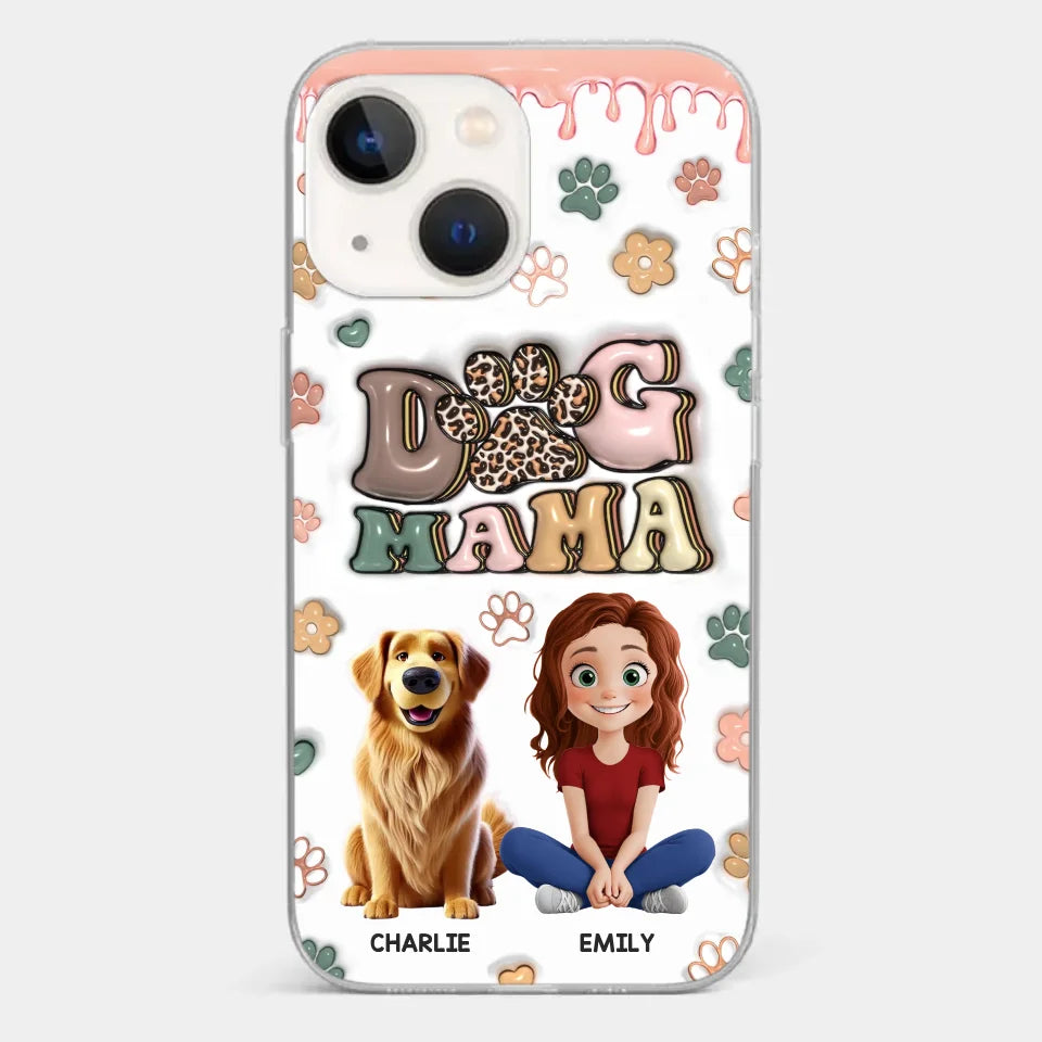 Happiness Is A Warm Puppy - Dog Personalized Custom 3D Inflated Effect Printed Clear Phone Case - Gift For Pet Owners, Pet Lovers