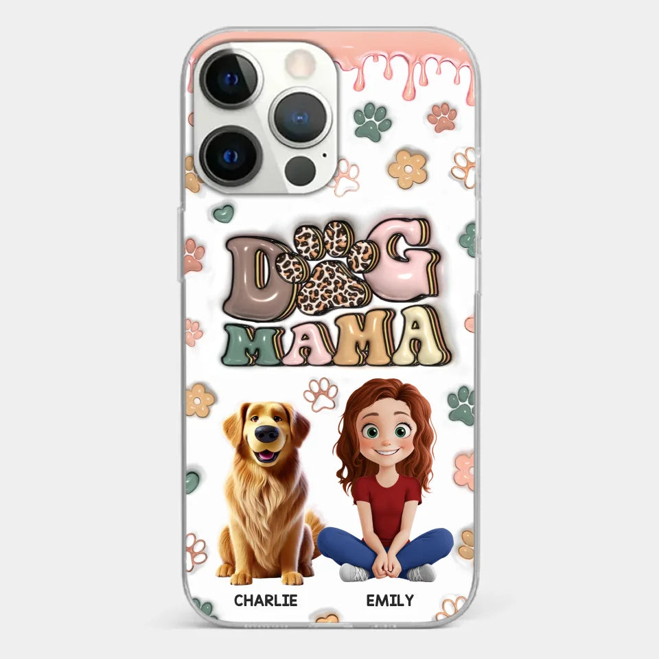 Happiness Is A Warm Puppy - Dog Personalized Custom 3D Inflated Effect Printed Clear Phone Case - Gift For Pet Owners, Pet Lovers