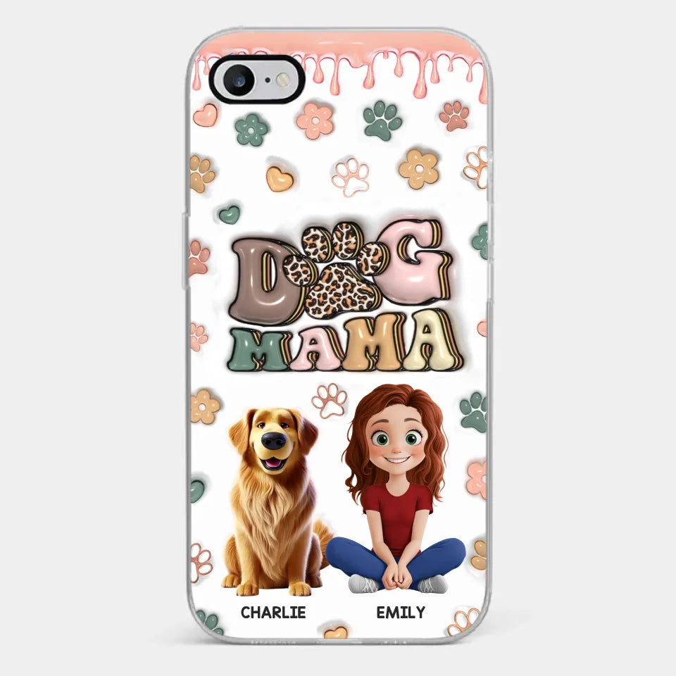 Happiness Is A Warm Puppy - Dog Personalized Custom 3D Inflated Effect Printed Clear Phone Case - Gift For Pet Owners, Pet Lovers