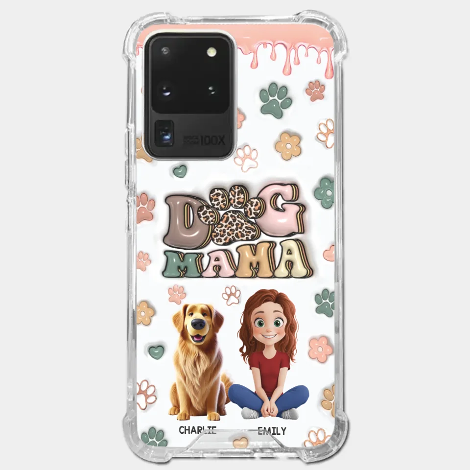 Happiness Is A Warm Puppy - Dog Personalized Custom 3D Inflated Effect Printed Clear Phone Case - Gift For Pet Owners, Pet Lovers