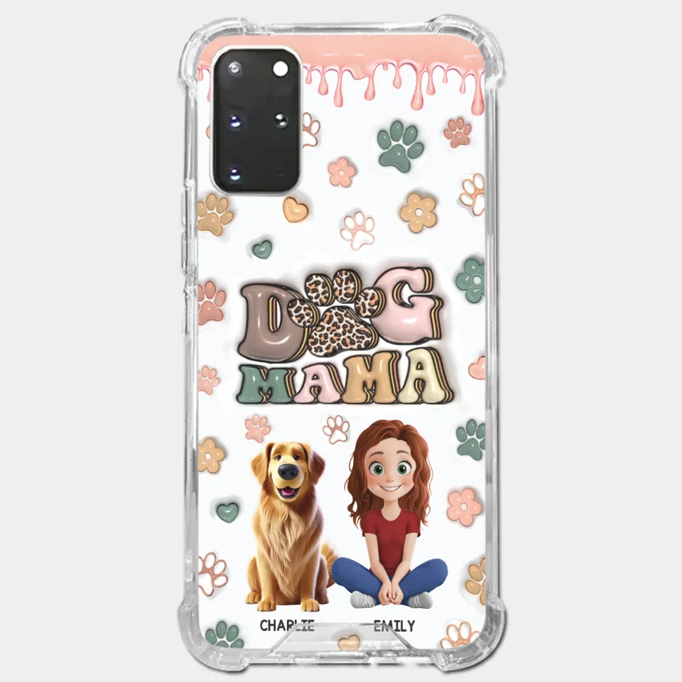 Happiness Is A Warm Puppy - Dog Personalized Custom 3D Inflated Effect Printed Clear Phone Case - Gift For Pet Owners, Pet Lovers