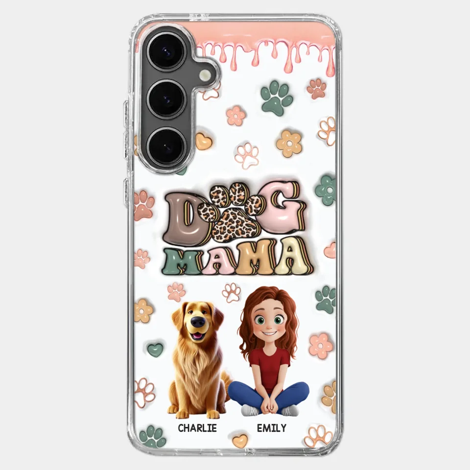 Happiness Is A Warm Puppy - Dog Personalized Custom 3D Inflated Effect Printed Clear Phone Case - Gift For Pet Owners, Pet Lovers