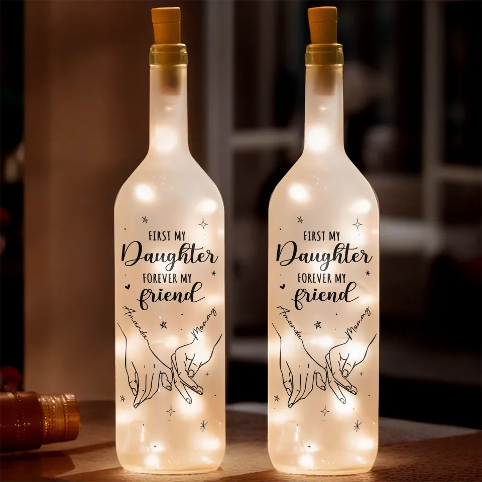 You Are My Forever Soulmate - Family Personalized Custom Bottle Lamp - Gift For Mom, Daughter