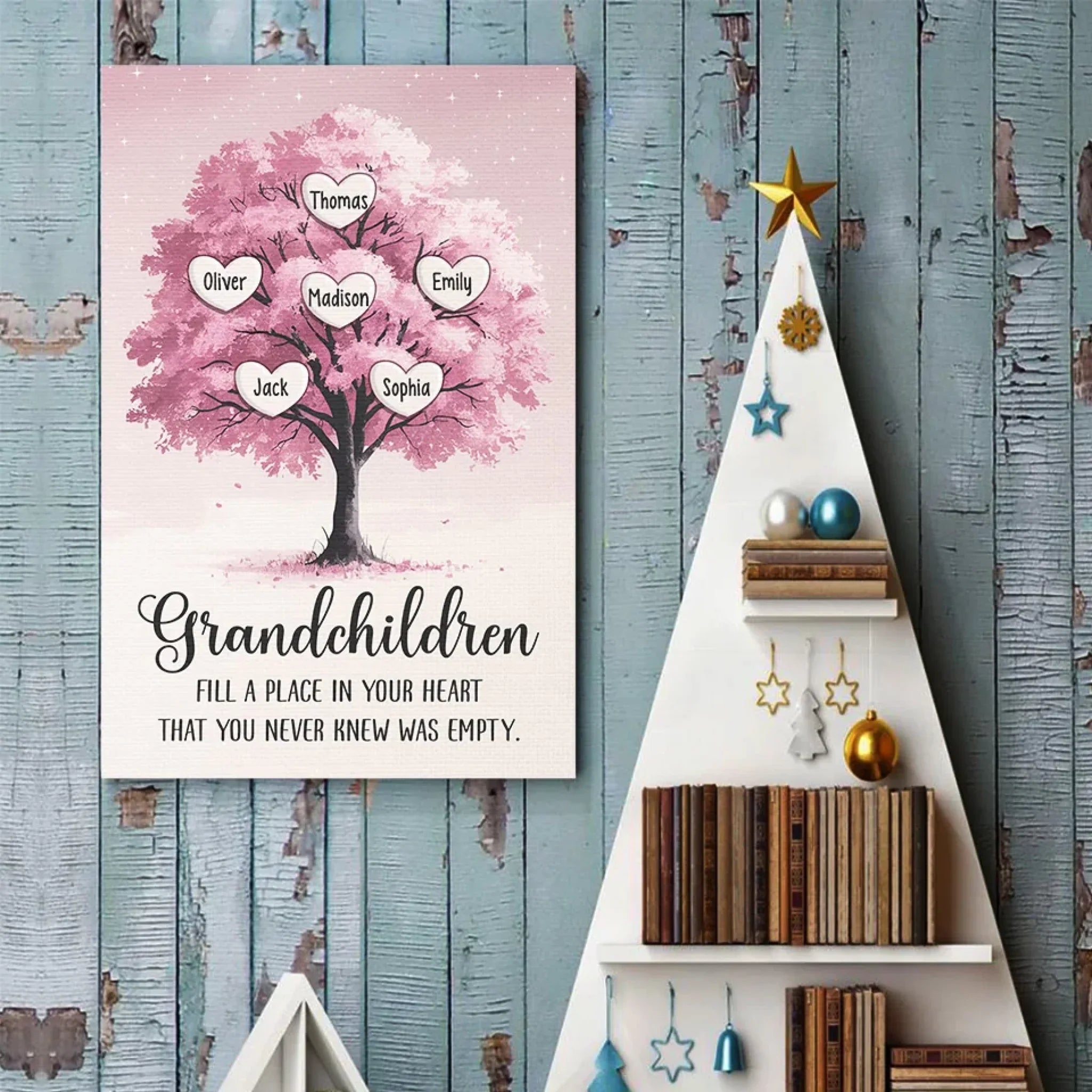 Grandchildren Are The Heartbeat Of A Grandparent’s Soul - Family Personalized Custom Vertical Poster - Gift For Grandma, Grandpa, Grandkid