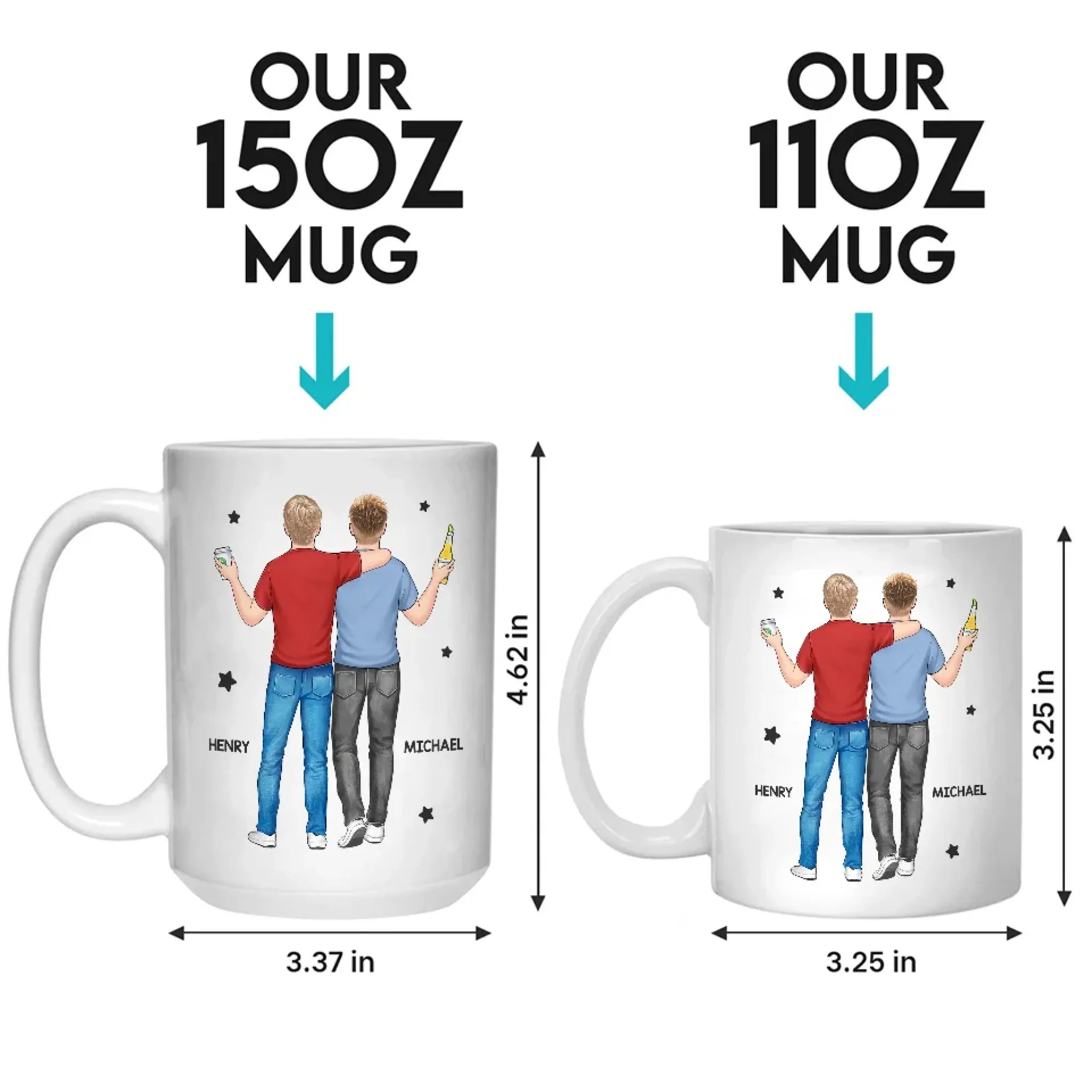 For My Brother, I’d Stand In The Line Of Fire - Family Personalized Custom Mug - Gift For Family Members