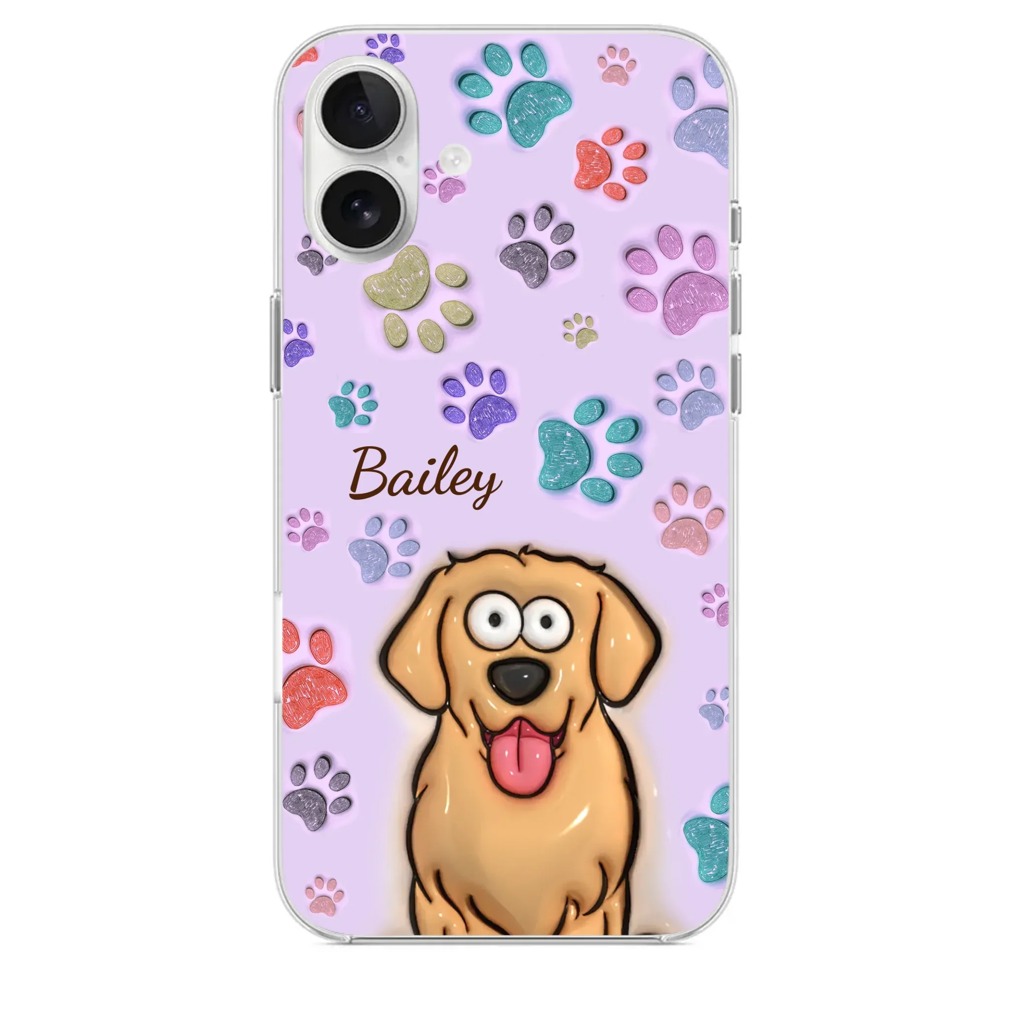 Pets Are The Best Kind Of Therapy - Dog & Cat Personalized Custom 3D Inflated Effect Printed Clear Phone Case - Gift For Pet Owners, Pet Lovers