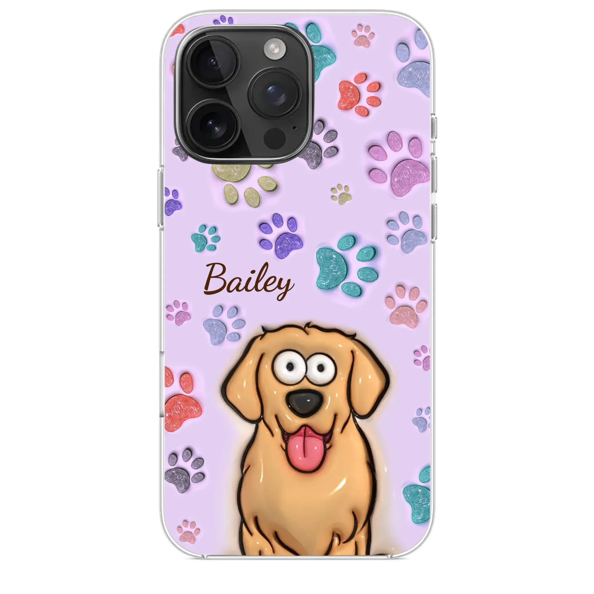 Pets Are The Best Kind Of Therapy - Dog & Cat Personalized Custom 3D Inflated Effect Printed Clear Phone Case - Gift For Pet Owners, Pet Lovers