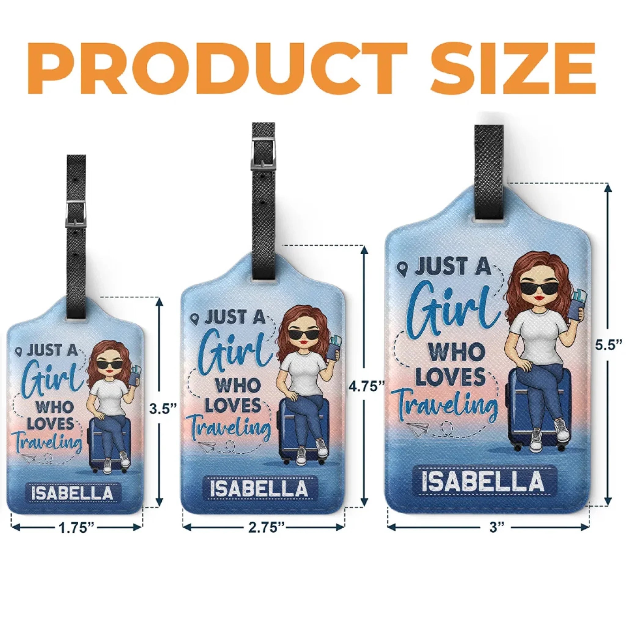 Travel In Style With A Personal Touch - Travel Personalized Custom Luggage Tag - Holiday Vacation Gift, Gift For Adventure Travel Lovers