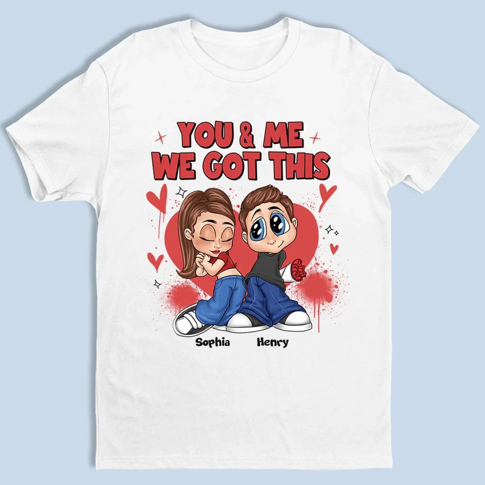 You & Me, There’s No Better Place To Be - Couple Personalized Custom Unisex T-shirt, Premium T-shirt, Hoodie - Gift For Husband Wife, Anniversary